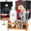 Duerté Cocktail Shaker Set 16 Pièces Avec Livret De Recettes (750ml) Et Pilon - Bec Verseur -Dégustation Délicate 1200x1184 9