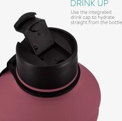 Gourde En Acier Inoxydable Navaris - 2L - Gourde Extra Large En Acier Inoxydable Avec Bouchon - Idéal Pendant Le Sport - Rouge -Dégustation Délicate 1200x1185 14