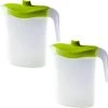 4x Pichets à Eau / Pichets à Jus Avec Couvercle Vert 2,5 Litres 11 X 23 X 26 Cm En Plastique - Pichets à Jus / Pichets à Eau / Pichets / Pichets à Limonade -Dégustation Délicate 1200x1187 14