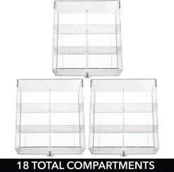 MDesign - Boîte à Thé - Organisateur De Cuisine/boîte De Rangement Pour Sachets De Thé, Tasses à Café, Bonbons Et Plus - Avec 18 Compartiments Et 3 Tiroirs/plastique - Crème/transparent 11 MDesign - Boîte à Thé - Organisateur De Cuisine/boîte De Rangement Pour Sachets De Thé, Tasses à Café, Bonbons Et Plus - Avec 18 Compartiments Et 3 Tiroirs/plastique - Crème/transparent -Dégustation Délicate 1200x1188