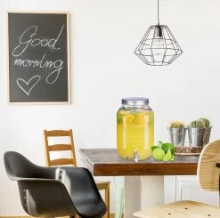 Relaxdays 2x Distributeur De Boissons 8 Litres - Distributeur D'eau En Verre - Robinet De Limonade - Robinet - Rétro -Dégustation Délicate 1200x1189 11