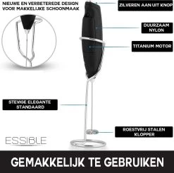 Donkersstuff - Mousseur à Lait Pour Une Mousse Perfect - Mousseur à Lait - Mousseur à Lait Manuel - Mousseur à Lait électrique -Dégustation Délicate 1200x1190 4