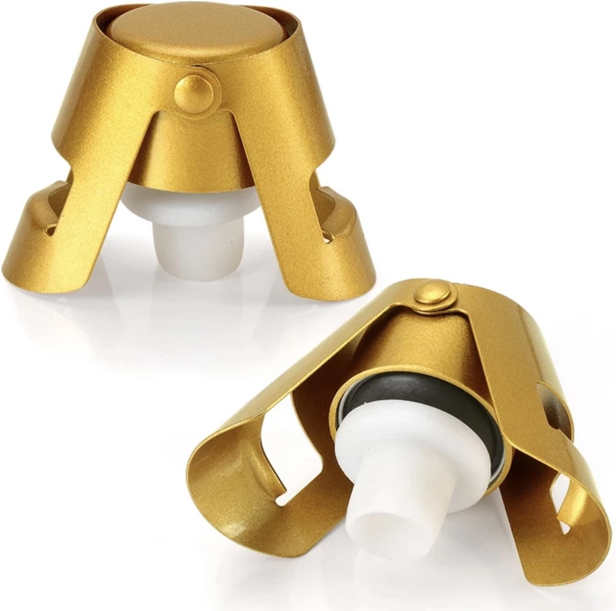 GG Kitchen - Valve à Champagne - Bouchon à Cava - Bouchon à Champagne - Valve à Bouteille - Or - 2 Pièces 4 GG Kitchen - Valve à Champagne - Bouchon à Cava - Bouchon à Champagne - Valve à Bouteille - Or - 2 Pièces – Image 2