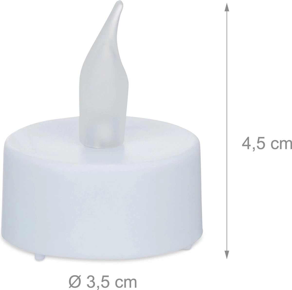 Relaxdays 96 X Bougies Chauffe-plat LED Dans Un Ensemble De Bougies Chauffe-plat - éclairage De Fête - Atmosphérique - Blanc 7 Relaxdays 96 X Bougies Chauffe-plat LED Dans Un Ensemble De Bougies Chauffe-plat - éclairage De Fête - Atmosphérique - Blanc – Image 5