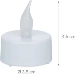 Relaxdays 12 X Bougies Chauffe-plat LED Dans Un Ensemble De Bougies Chauffe-plat - éclairage De Fête - Atmosphérique - Blanc 13 Relaxdays 12 X Bougies Chauffe-plat LED Dans Un Ensemble De Bougies Chauffe-plat - éclairage De Fête - Atmosphérique - Blanc -Dégustation Délicate 1200x1191 3