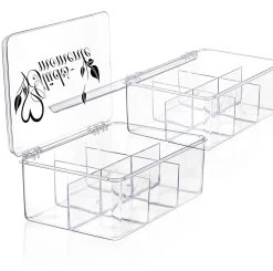 2x Boîte De Rangement Pour Thé Et Sachets De Thé - Boîte à Thé En Plastique Transparent Avec 6 Compartiments - Boîte à Thé Pour Le Stockage Du Thé 13 2x Boîte De Rangement Pour Thé Et Sachets De Thé - Boîte à Thé En Plastique Transparent Avec 6 Compartiments - Boîte à Thé Pour Le Stockage Du Thé -Dégustation Délicate 1200x1192