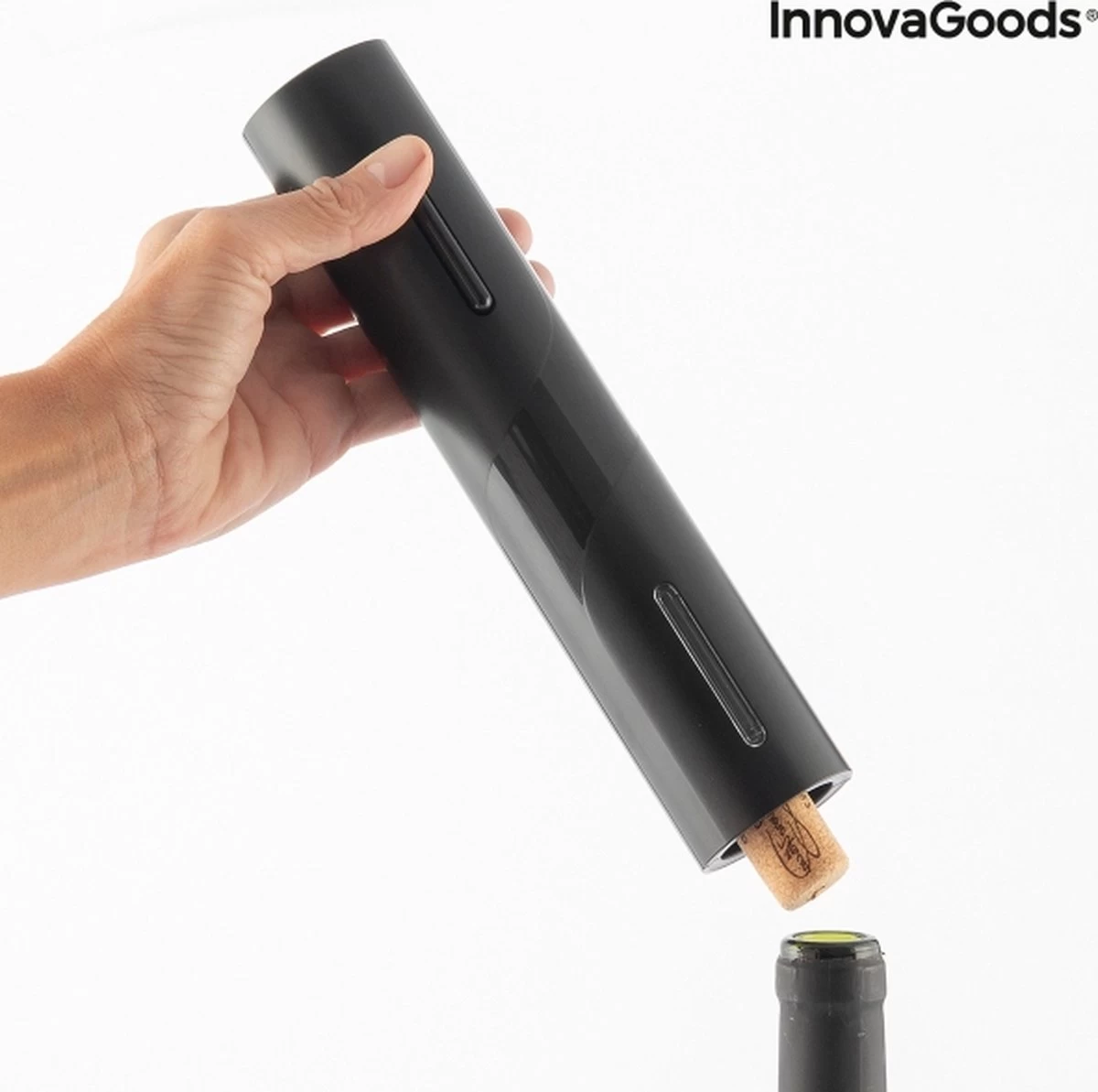 Innovagoods Tire-bouchon électrique - Ensemble Tire-bouchon - Accessoires Vin - Coupe-capsule - Bec Verseur - Bouchon à Vide 11 Innovagoods Tire-bouchon électrique - Ensemble Tire-bouchon - Accessoires Vin - Coupe-capsule - Bec Verseur - Bouchon à Vide – Image 9