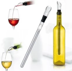 DOWO® - Vin Cooler Stick - Bar - Service à Vin - Accessoires De Vêtements Pour Bébé Pour Le Vin - Bouchon à Vin - Verseur à Vin -Dégustation Délicate 1200x1194 3