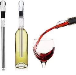 Cave à Vin - Vin - Bouteille De Vin Cooler - Bâton Cooler De Vin - Vin Froid Sans Glaçons - Vin Verseur - Vin - Astuce Cadeau -Dégustation Délicate 1200x1194 6