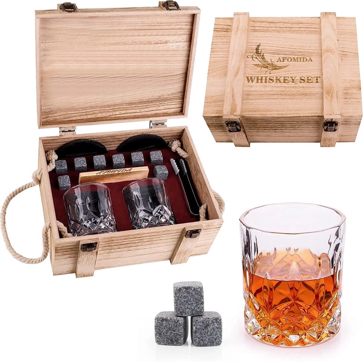 Ensemble De Pierres à Whisky Premium Set - Cadeau Pour Homme 7 Ensemble De Pierres à Whisky Premium Set - Cadeau Pour Homme – Image 5