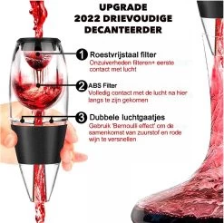 Décanteur à Vin - Set De 8 Pièces De Luxe - Aérateur à Vin - Décanteur à Vin - Accessoires De Vêtements Pour Bébé Pour Le Vin -Dégustation Délicate 1200x1195 8