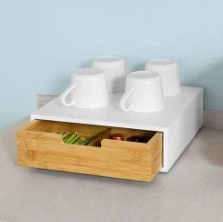 Porte-capsule Simpletrade - Boîte De Rangement - Antidérapant - Multifonctionnel - 4 Compartiments Intégrés - 30x9x31 Cm 9 Porte-capsule Simpletrade - Boîte De Rangement - Antidérapant - Multifonctionnel - 4 Compartiments Intégrés - 30x9x31 Cm -Dégustation Délicate 1200x1196