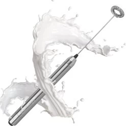 Mousseur à Lait Pour Café Perfect Moussé Au Lait - Mousseur à Lait électrique - Mousseur à Lait En Acier Inoxydable - EarKings à Lait Manuel EarKings