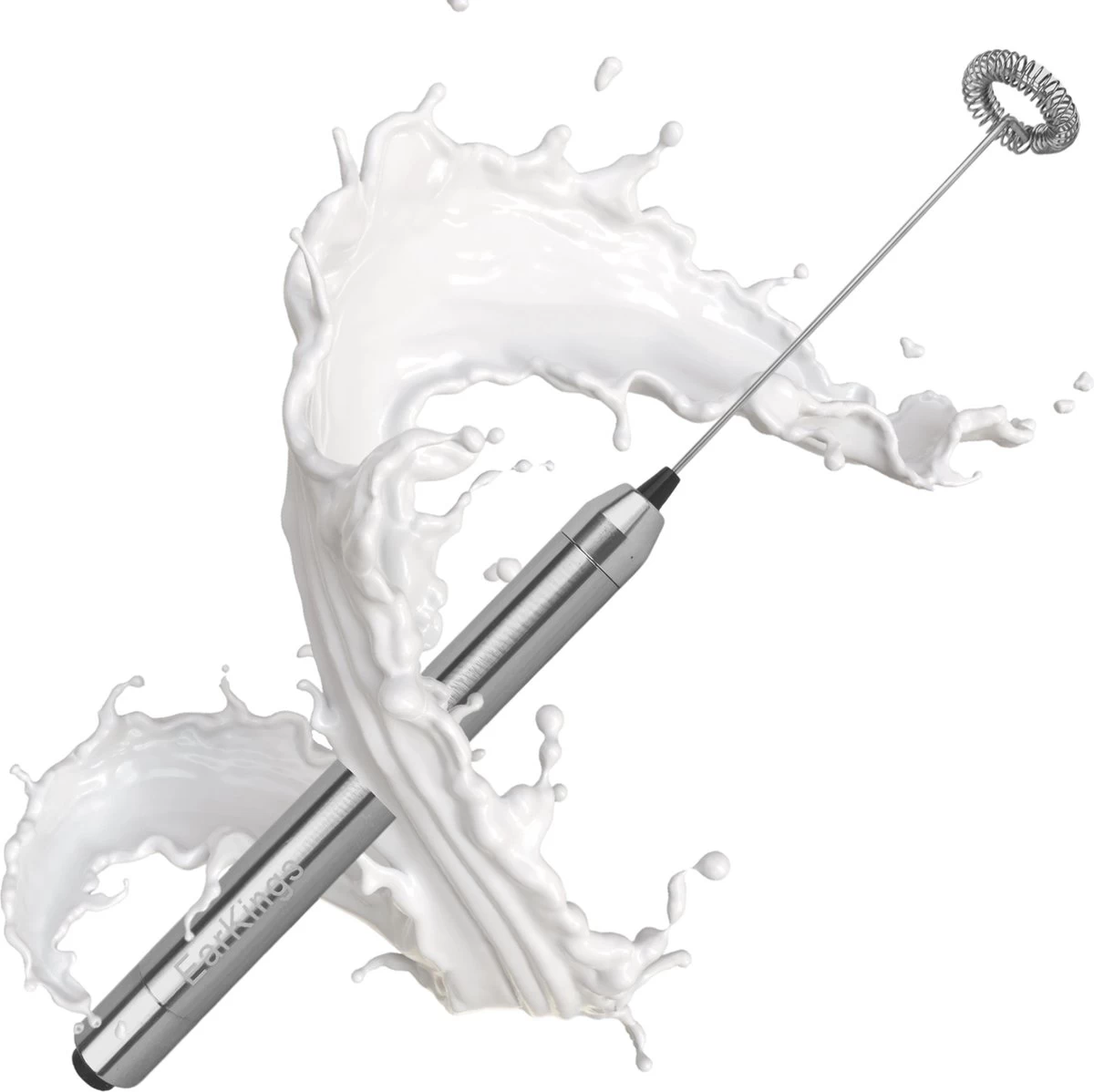 Mousseur à Lait Pour Café Perfect Moussé Au Lait - Mousseur à Lait électrique - Mousseur à Lait En Acier Inoxydable - EarKings à Lait Manuel EarKings 4 Mousseur à Lait Pour Café Perfect Moussé Au Lait - Mousseur à Lait électrique - Mousseur à Lait En Acier Inoxydable - EarKings à Lait Manuel EarKings – Image 2