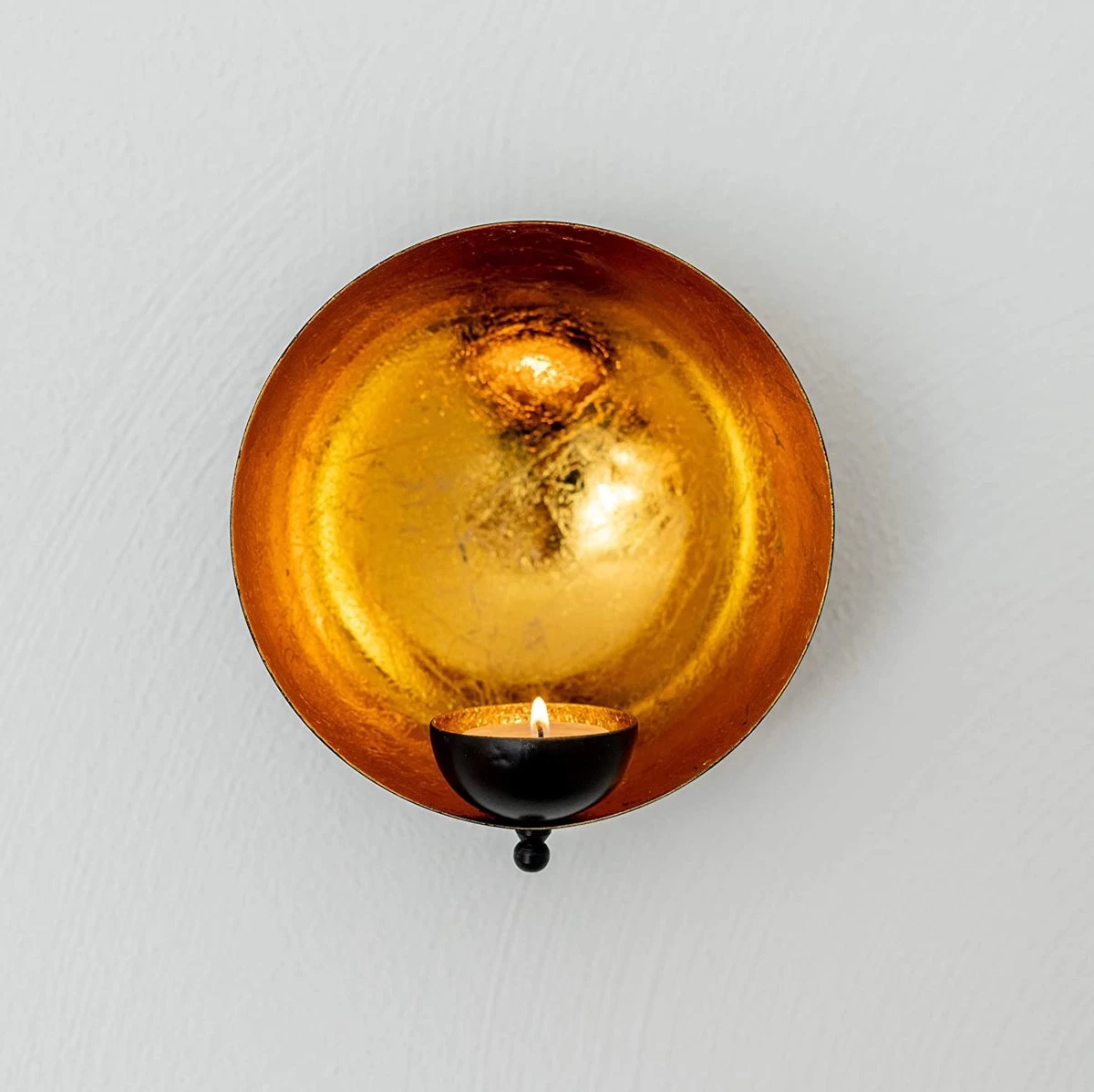 ZEYA Lot De 2 Photophores Muraux, Photophore Mural En Métal Doré Noir, Décoration Murale Salon, Décoration Rustique Pour Bougies Chauffe-plat Et Décoration Murale 4 ZEYA Lot De 2 Photophores Muraux, Photophore Mural En Métal Doré Noir, Décoration Murale Salon, Décoration Rustique Pour Bougies Chauffe-plat Et Décoration Murale – Image 2