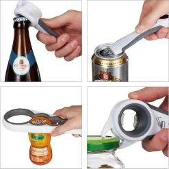 Ensemble Ouvre-bouteille Relaxdays - 4 Pièces - Universel - Ouvre-couvercle - Ouvre-bocal - Ouvre-boîte -Dégustation Délicate 1200x1198 21