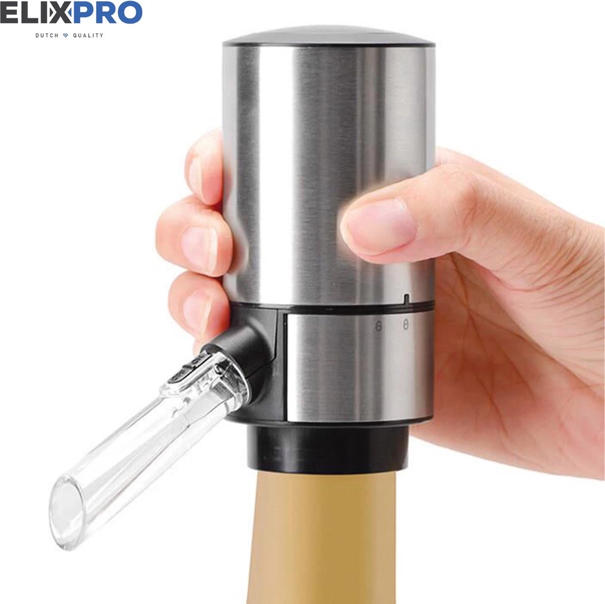 ElixPro - Robinet à Vin électrique - Aérateur à Vin électrique - Accessoires à Vin Le Vin - Aérateur à Vin - Aérateur à Vin De Luxe 5 ElixPro - Robinet à Vin électrique - Aérateur à Vin électrique - Accessoires à Vin Le Vin - Aérateur à Vin - Aérateur à Vin De Luxe – Image 3