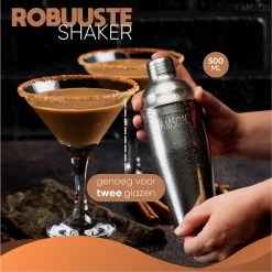 Famson Cocktail Shaker - Cocktail Set - Cocktails - Coffret Cadeau - Métal 13 Famson Cocktail Shaker - Cocktail Set - Cocktails - Coffret Cadeau - Métal -Dégustation Délicate 1200x1198 35