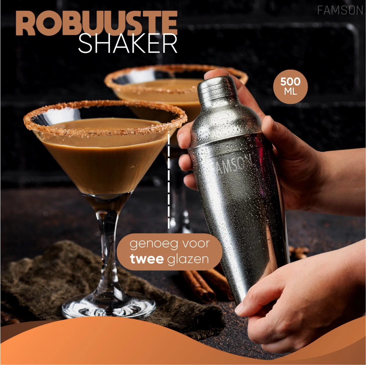 Famson Cocktail Shaker - Cocktail Set - Cocktails - Coffret Cadeau - Métal 6 Famson Cocktail Shaker - Cocktail Set - Cocktails - Coffret Cadeau - Métal – Image 4