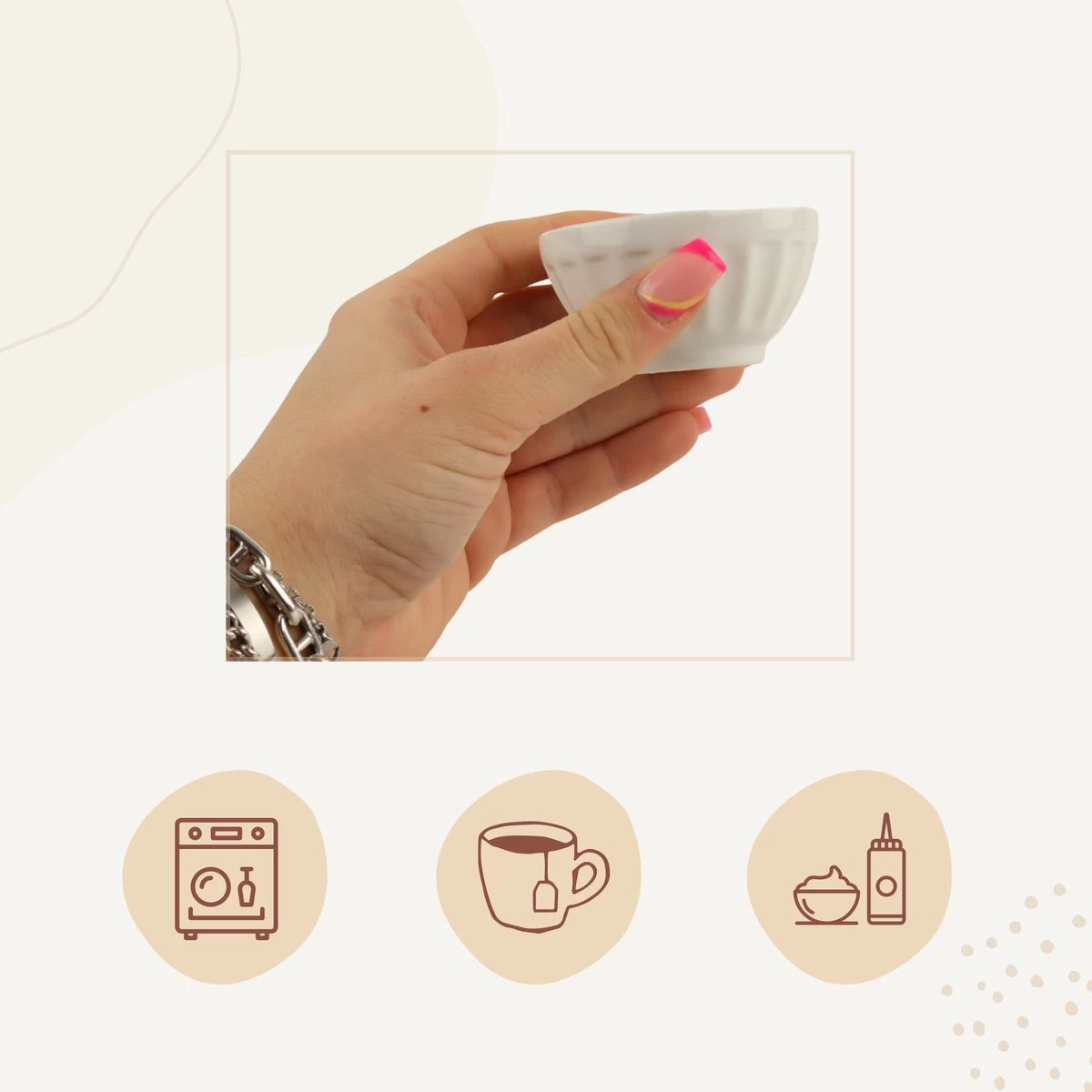 Porte-sachets à Thé Orange85 - Soucoupe Pour Sachets De Thé - Pointe à Thé - Sauce - Plat à Trempette - 4 Pièces - Wit 4 Porte-sachets à Thé Orange85 - Soucoupe Pour Sachets De Thé - Pointe à Thé - Sauce - Plat à Trempette - 4 Pièces - Wit – Image 2