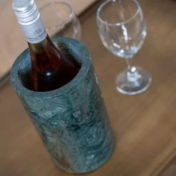 Refroidisseur à Vin Marbre Vert Bris - Refroidisseur à Champagne Vert - Refroidisseur à Bouteille Marbre -Dégustation Délicate 1200x1200 1005