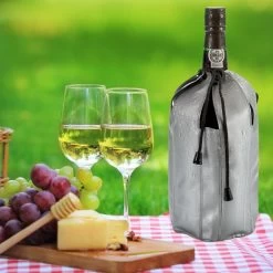 Seau à Vin - Seau à Champagne - Seau à Bouteille - Seau à Bouteille Gris Argent -Dégustation Délicate 1200x1200 1029