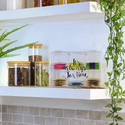 Boîte De Rangement Pour Thé Et Sachets De Thé - Boîte à Thé En Plastique Transparent à 6 Compartiments - Boîte à Thé Pour Conserver Le Thé (02 Pièces - C'est Toujours L'heure Du Thé) 7 Boîte De Rangement Pour Thé Et Sachets De Thé - Boîte à Thé En Plastique Transparent à 6 Compartiments - Boîte à Thé Pour Conserver Le Thé (02 Pièces - C'est Toujours L'heure Du Thé) -Dégustation Délicate 1200x1200 104