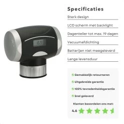 Cheqo® Bouchon à Vin Sous Vide électrique Avec Thermomètre - Pompe à Vide à Vin - Bouchon à Vin - Thermomètre à Vin - Pompe à Vin 11 Cheqo® Bouchon à Vin Sous Vide électrique Avec Thermomètre - Pompe à Vide à Vin - Bouchon à Vin - Thermomètre à Vin - Pompe à Vin -Dégustation Délicate 1200x1200 1041