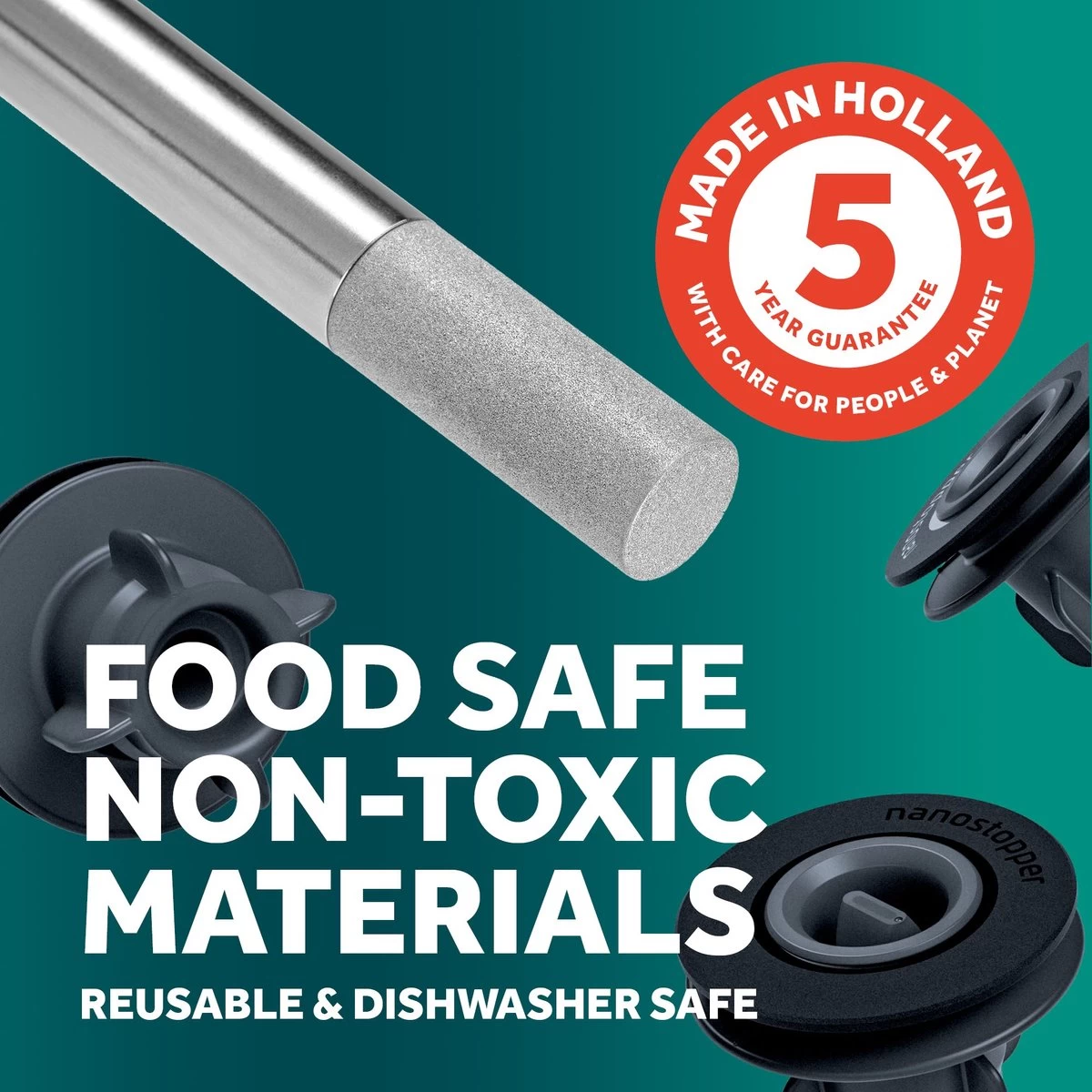 Airtender Vin Aerator And Vacuum Set - Pompe à Vin - Aspirateur De Conservation Des Aliments - - Décanteur à Vin - Acier Inoxydable - Coffret Cadeau 8 Airtender Vin Aerator And Vacuum Set - Pompe à Vin - Aspirateur De Conservation Des Aliments - - Décanteur à Vin - Acier Inoxydable - Coffret Cadeau – Image 6