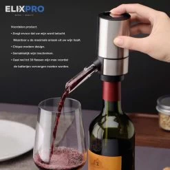 ElixPro - Robinet à Vin électrique - Aérateur à Vin électrique - Accessoires à Vin Le Vin - Aérateur à Vin - Aérateur à Vin De Luxe 16 ElixPro - Robinet à Vin électrique - Aérateur à Vin électrique - Accessoires à Vin Le Vin - Aérateur à Vin - Aérateur à Vin De Luxe -Dégustation Délicate 1200x1200 1070