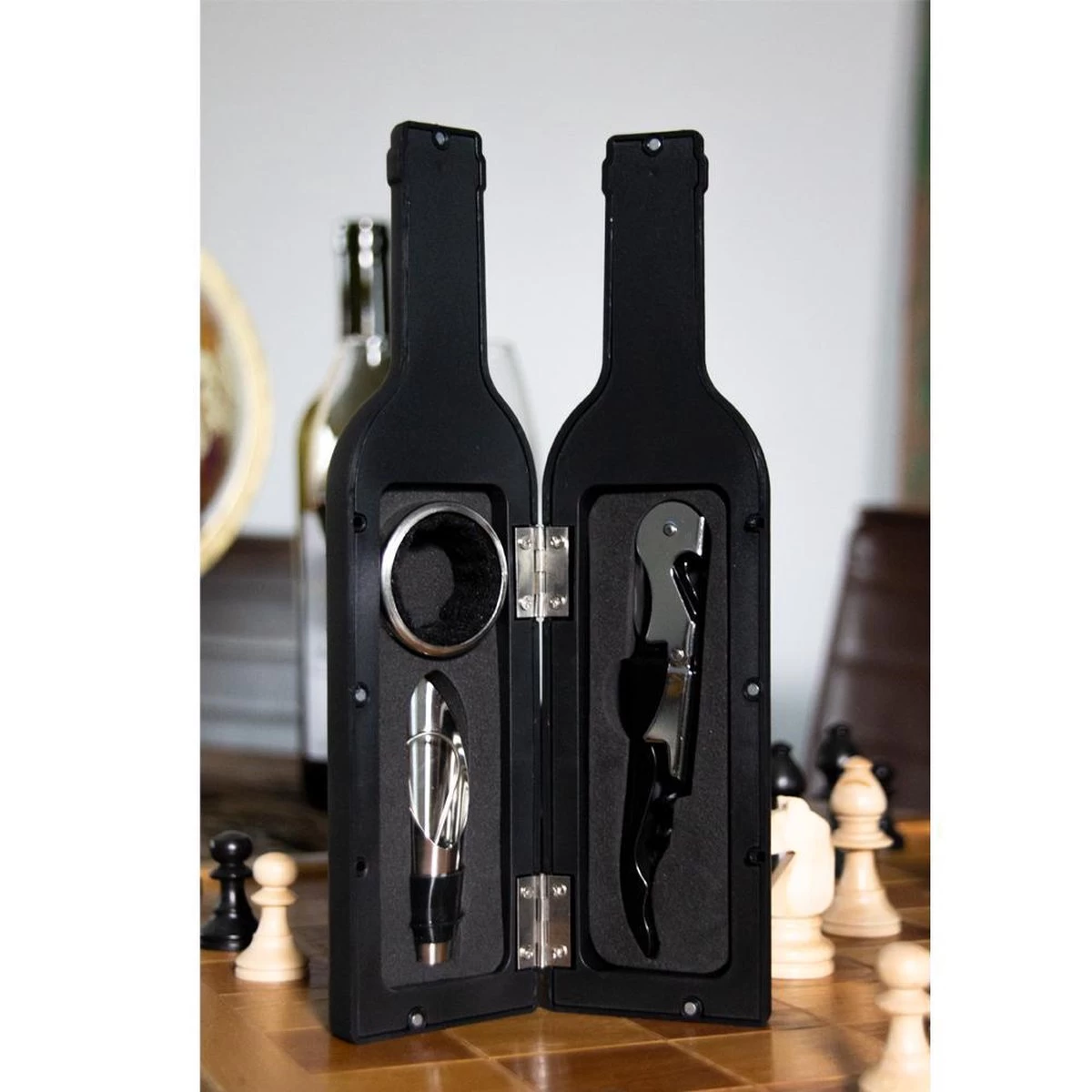 Coffret Cadeau Aretica Wine 5 Pièces - Coffret Cadeau - Bec Verseur - Bouchon à Vin - Tire-bouchon - Anneau Anti-goutte Et Coupe-feuille - Bel Emballage Cadeau - Bouteille De Vin 7 Coffret Cadeau Aretica Wine 5 Pièces - Coffret Cadeau - Bec Verseur - Bouchon à Vin - Tire-bouchon - Anneau Anti-goutte Et Coupe-feuille - Bel Emballage Cadeau - Bouteille De Vin – Image 5