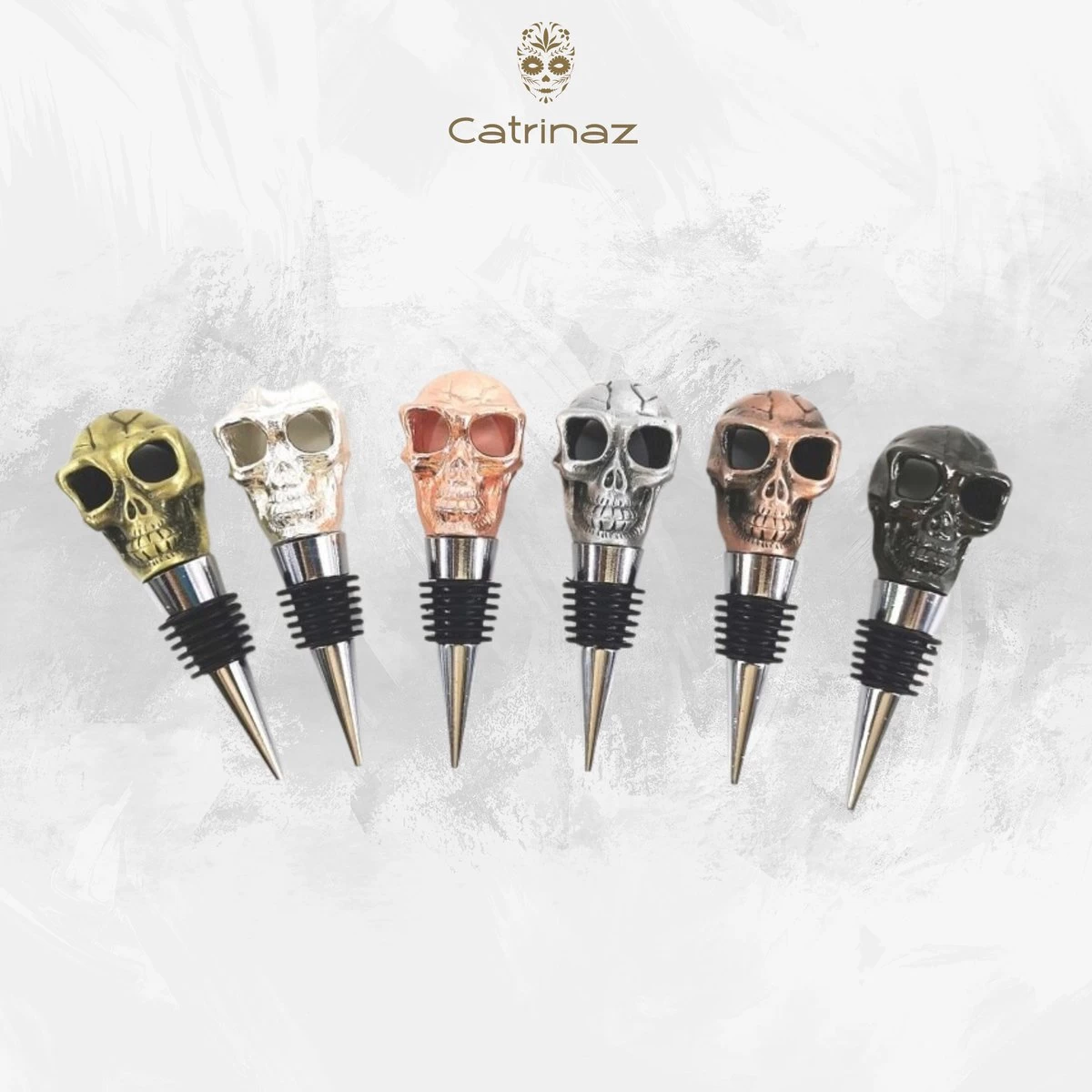 Catrinaz® - Bouchon De Bouteille Premium Avec Tête De Mort - Bouchon à Vin - Noir - Tête De Mort Noire - Tête De Mort - Coffret Cadeau Luxe - Cadeau Uniek - Cadeau Homme Et Femme 12 Catrinaz® - Bouchon De Bouteille Premium Avec Tête De Mort - Bouchon à Vin - Noir - Tête De Mort Noire - Tête De Mort - Coffret Cadeau Luxe - Cadeau Uniek - Cadeau Homme Et Femme – Image 10