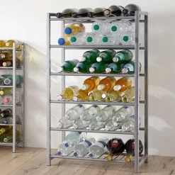 Casier à Vin - Porte-bouteilles De Vin Pour 54 Bouteilles - Casier à Bouteilles En Acier Grijs - Porte-bouteilles Pratique - 54 X 31 X 90 Cm 7 Casier à Vin - Porte-bouteilles De Vin Pour 54 Bouteilles - Casier à Bouteilles En Acier Grijs - Porte-bouteilles Pratique - 54 X 31 X 90 Cm -Dégustation Délicate 1200x1200 1123