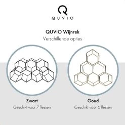 QUVIO Vin Racks / Vin Cabinet / Vin Mur Rack / étagère Vin Debout / Range-bouteilles / Wine Rack - Pour 6 Bouteilles - Zwart 17 QUVIO Vin Racks / Vin Cabinet / Vin Mur Rack / étagère Vin Debout / Range-bouteilles / Wine Rack - Pour 6 Bouteilles - Zwart -Dégustation Délicate 1200x1200 1125