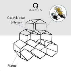 QUVIO Vin Racks / Vin Cabinet / Vin Mur Rack / étagère Vin Debout / Range-bouteilles / Wine Rack - Pour 6 Bouteilles - Zwart 18 QUVIO Vin Racks / Vin Cabinet / Vin Mur Rack / étagère Vin Debout / Range-bouteilles / Wine Rack - Pour 6 Bouteilles - Zwart -Dégustation Délicate 1200x1200 1126