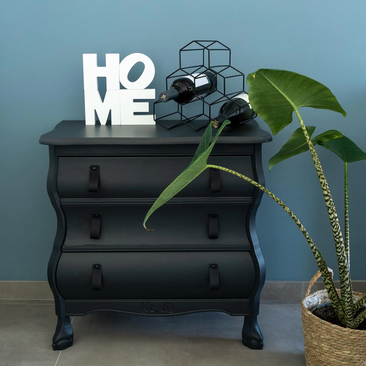 QUVIO Vin Racks / Vin Cabinet / Vin Mur Rack / étagère Vin Debout / Range-bouteilles / Wine Rack - Pour 6 Bouteilles - Zwart 10 QUVIO Vin Racks / Vin Cabinet / Vin Mur Rack / étagère Vin Debout / Range-bouteilles / Wine Rack - Pour 6 Bouteilles - Zwart – Image 8