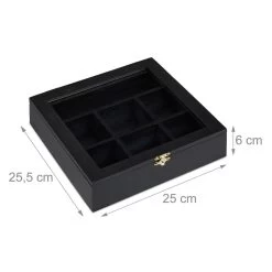 Boîte à Thé Relaxdays Bois - Boîte à Thé 7 Compartiments - Magasin De Thé - Boîte à Thé - Boîte à Thé - Boîte Noire 28 Boîte à Thé Relaxdays Bois - Boîte à Thé 7 Compartiments - Magasin De Thé - Boîte à Thé - Boîte à Thé - Boîte Noire -Dégustation Délicate 1200x1200 113