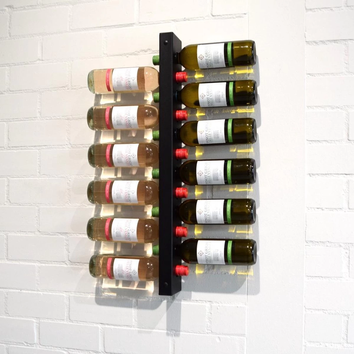 Casier à Vin Mural | Wijnpaal | Casiers à Vin Modernes Et élégants | Casier à Vin Pour Jusqu'à 12-34 Bouteilles De Vin - Zwart - Métal 3 Casier à Vin Mural | Wijnpaal | Casiers à Vin Modernes Et élégants | Casier à Vin Pour Jusqu'à 12-34 Bouteilles De Vin - Zwart - Métal