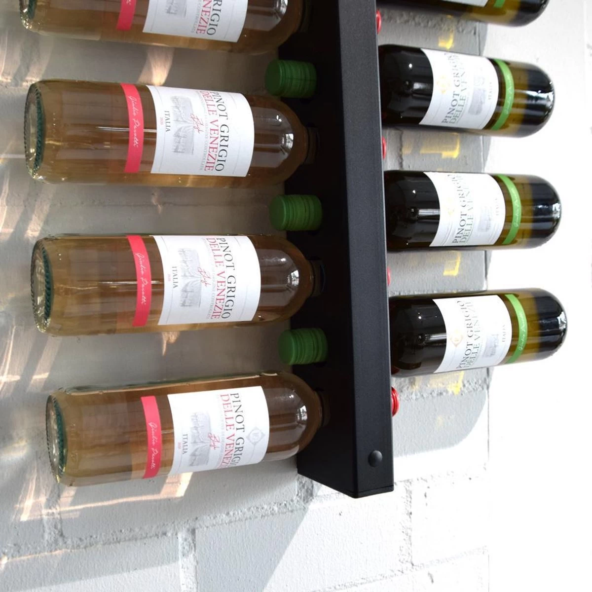 Casier à Vin Mural | Wijnpaal | Casiers à Vin Modernes Et élégants | Casier à Vin Pour Jusqu'à 12-34 Bouteilles De Vin - Zwart - Métal 6 Casier à Vin Mural | Wijnpaal | Casiers à Vin Modernes Et élégants | Casier à Vin Pour Jusqu'à 12-34 Bouteilles De Vin - Zwart - Métal – Image 4