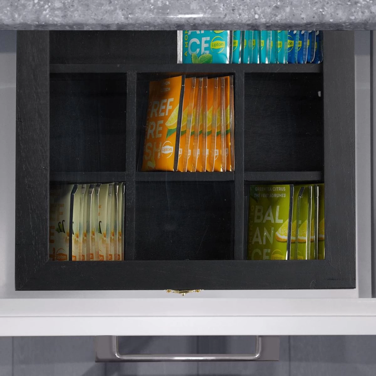 Boîte à Thé Relaxdays Bois - Boîte à Thé 7 Compartiments - Magasin De Thé - Boîte à Thé - Boîte à Thé - Boîte Noire 11 Boîte à Thé Relaxdays Bois - Boîte à Thé 7 Compartiments - Magasin De Thé - Boîte à Thé - Boîte à Thé - Boîte Noire – Image 9