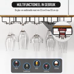 Nolad - Porte-verres à Vin - Casier à Vin En Métal - 15 Verres - Noir Mat 17 Nolad - Porte-verres à Vin - Casier à Vin En Métal - 15 Verres - Noir Mat -Dégustation Délicate 1200x1200 1156