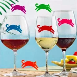 ProductGoods - 6x Marqueurs De Verre De Verre Chats - Décoration De Glas - Marker De Glas - Embellissement De Verre - Décoration - Étiquetez Votre Glas - Chats -Dégustation Délicate 1200x1200 1167