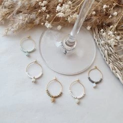 Reconnaître Son Verre à Vin - Marqueur De Verre - Anneaux De Verre à Vin - Pierre Natural - Marqueur De Verre à Vin -Dégustation Délicate 1200x1200 1172