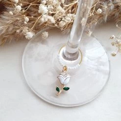 Reconnaître Votre Verre à Vin - Marqueurs De Verre - Blanc Rêveur - Anneaux De Verre à Vin - Or -Dégustation Délicate 1200x1200 1176