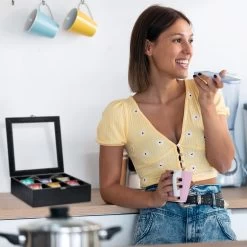 Boîte à Thé Relaxdays Bois - Boîte à Thé 7 Compartiments - Magasin De Thé - Boîte à Thé - Boîte à Thé - Boîte Noire 37 Boîte à Thé Relaxdays Bois - Boîte à Thé 7 Compartiments - Magasin De Thé - Boîte à Thé - Boîte à Thé - Boîte Noire -Dégustation Délicate 1200x1200 120