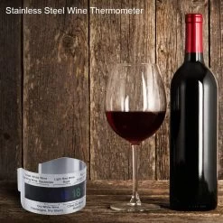 Doodadeals® | Thermomètre De Bouteille De Vin | Thermomètre à Vin | Mesurer La Température Du Vin | Virologie | ACIER INOXYDABLE | 1 Pièce -Dégustation Délicate 1200x1200 1207