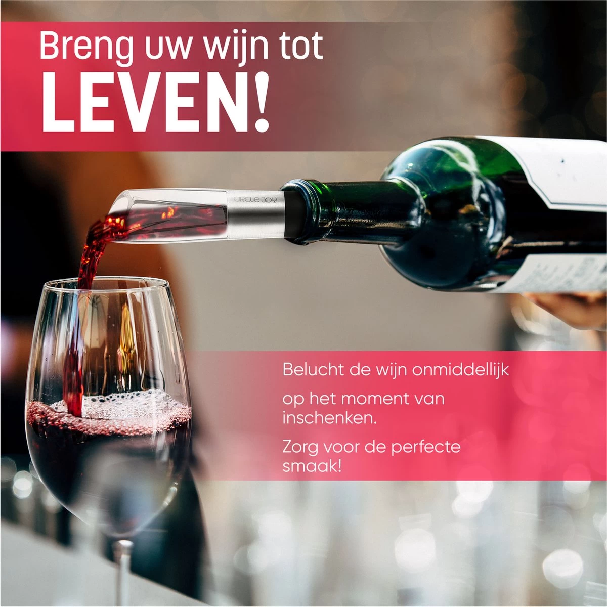 Verseur Et Aérateur De Vin Circle Joy En Acier Inoxydable Circle Joy En Acier Inoxydable 4 Verseur Et Aérateur De Vin Circle Joy En Acier Inoxydable Circle Joy En Acier Inoxydable – Image 2