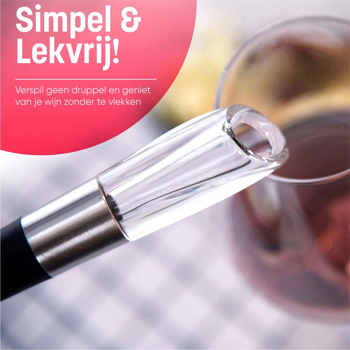 Verseur Et Aérateur De Vin Circle Joy En Acier Inoxydable Circle Joy En Acier Inoxydable 6 Verseur Et Aérateur De Vin Circle Joy En Acier Inoxydable Circle Joy En Acier Inoxydable – Image 4