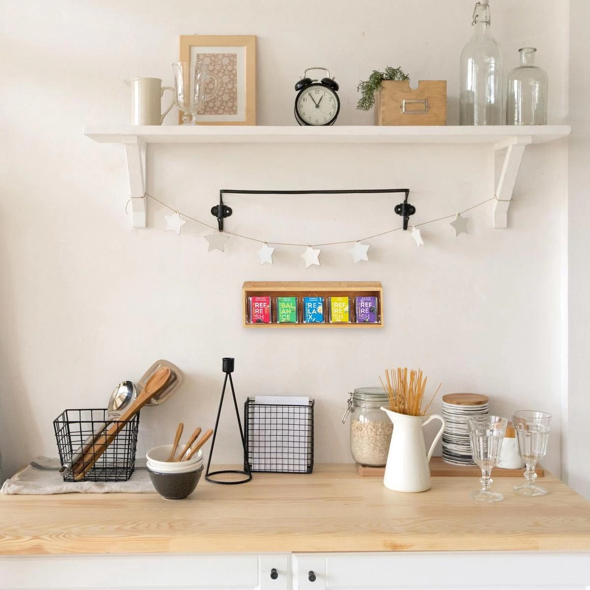 Boîte à Thé Relaxdays 5 Compartiments - Coffre à Thé - Support Pour Sachets De Thé - Bambou - Pour Env.10 Sachets De Thé 5 Boîte à Thé Relaxdays 5 Compartiments - Coffre à Thé - Support Pour Sachets De Thé - Bambou - Pour Env.10 Sachets De Thé – Image 3