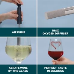 Aérateur De Vin Airtender - Aérateur De Vin - Décanteur - Acier Inoxydable - Zwart 17 Aérateur De Vin Airtender - Aérateur De Vin - Décanteur - Acier Inoxydable - Zwart -Dégustation Délicate 1200x1200 1223